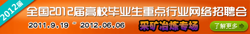 2012届校园招聘(采矿冶炼专场)