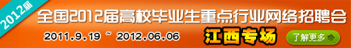 2012届校园招聘(江西专场)